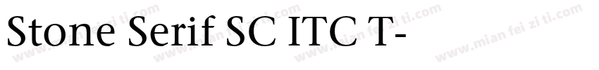 Stone Serif SC ITC T字体转换